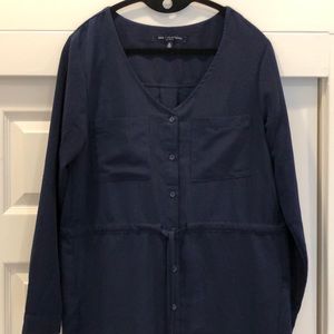 One Clothing Navy short dress with tie waist sz S